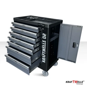 258 tlg Werkzeugwagen Werkstattwagen 7 Schubladen PROFESSIONELL XXL KRAFTWELLE - Bild 1 von 12