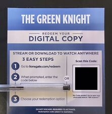 The Green Knight Lionsgate Movie Code *Sent by eBay message* USA Accounts ONLY