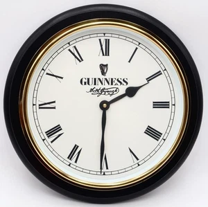 Orologio da parete pub rotondo vintage Guinness Beer 12 3/4" a batteria - Foto 1 di 7