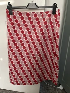 Boden Cotton Pink Skirt Knee Length, Size 14R - Picture 1 of 2