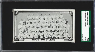 1968 Topps Teams Houston Oilers #18 SGC VG/EX 4 - Image 1 of 2