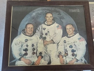 1969 Original Signed Poster  APOLLO 11 NASA Moon, Armstrong, Aldrin Collins - Picture 1 of 12