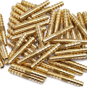 LTWFITTING Messing Widerhaken Spleißer Mender 3/16 Zoll Schlauch ID Fitting Luft Wasser Kraftstoff... - Bild 1 von 4