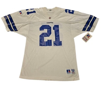 Camiseta deportiva vintage Russell Athletic NFL ProLine Dallas Cowboys #21 Sanders 48 con etiqueta Foto 1 de 4