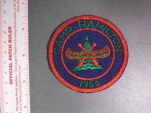 Boy Scout Camp Hamilton 1956 Patch 6050OO - Picture 1 of 1