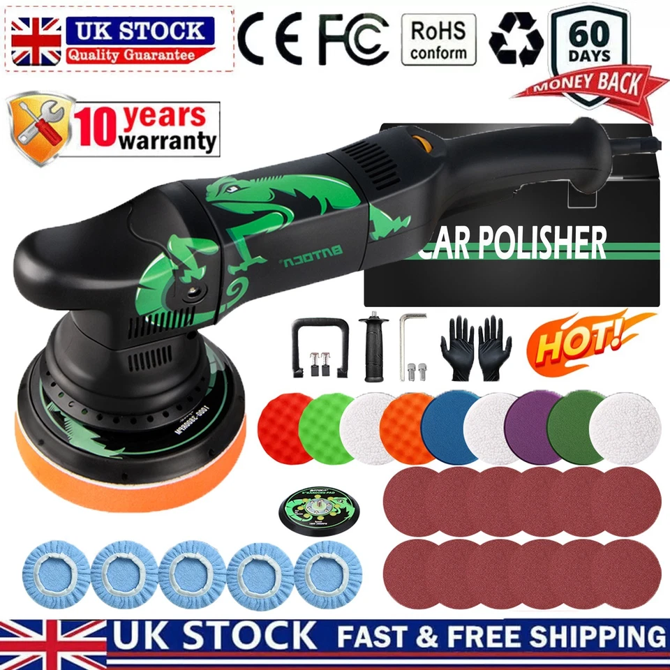 BATOCA Tampone Lucidatrice Auto Doppia Azione Levigatrice Orbitale Lucidatrice 6in Tamponi