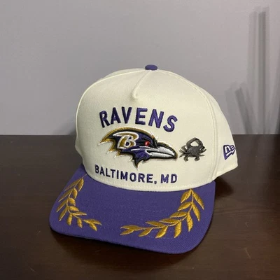 Бейсболка Baltimore Ravens 2025 NFL Draft New Era 59Fifty A-Frame облегающая 7 3/8 - Изображение 1 из 4