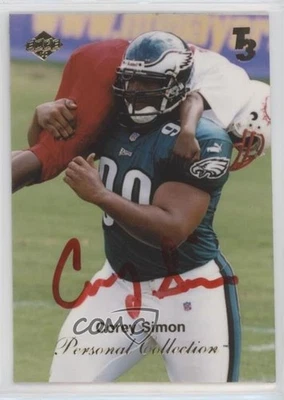 2000 Collector's Edge T3 Personal Collection 1/1 Corey Simon Rookie Auto RC wo2 - Image 1 of 3