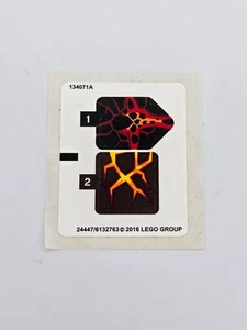 LEGO Sticker Sheet 70313 24447 Nexo Knights Moltor's Lava Smasher - Picture 1 of 1