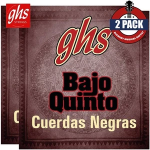 CONFEZIONE 2 GHS BKX-10 Bajo Quinto Cuerdas Negras in acciaio inox rivestito nero - Foto 1 di 1