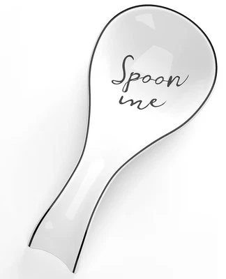 Njcharms Ceramic Spoon Rest for Stove Top, Porcelain Spoon Holder, Large Utensil - Image 1 of 4