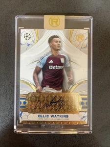 2025 Topps Reverence UEFA UCC Ollie Watkins Blue Autograph /75 Sealed Auto - Picture 1 of 2