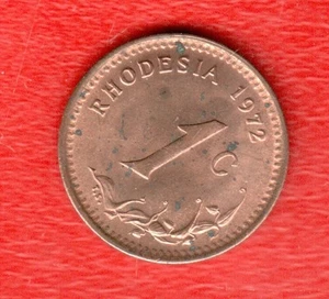 RHODESIEN 1 CENT 1972 - Bild 1 von 2