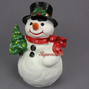 Schnee Schneemann Dekoration Deko Figur Winter Advent Haustür Garten Terasse neu - Bild 1 von 5
