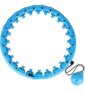 Smart Hoola Hoop for Adults Weight Loss Weighted Hula Exercise Hoops 24 sec Blue - Picture 1 of 6