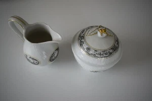 Hutschenreuther Porzellan Campagna Fabius von Gugel Goldrand Milch und Zucker - Bild 1 von 2