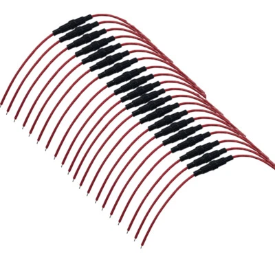 20x Inline Round Glass Fuse Holder 30A Max Screw-Type Wire 250V Small 5x20mm - Image 1 of 4