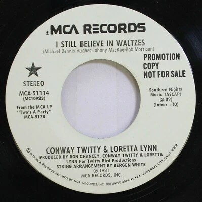 Country Promo NM ! 45 Conway Twitty & Loretta Lynn - I Still Believe En Valses - Photo 1/2