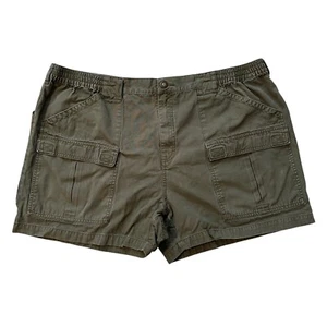 Pantaloncini cargo Cabela's outdoor escursionismo casual elastico in vita verde oliva uomo 46 - Foto 1 di 10