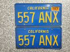 1970 California License Plates, 1970 Validation Sticker, DMV Clear Guaranteed EX