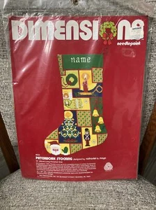 "PATCHWORK STOCKING"- Counted Cross Stitch Kit by Dimensions (14 x 20 in) - Picture 1 of 5