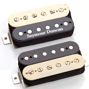 Seymour Duncan SH-4B & SH-2N Hot Rodded Humbucker Pickup Set, Zebra, 11108-13Z - Picture 1 of 3