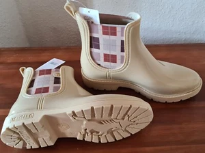 NEU Mustang Damenschuhe Gr 39,  Gummistiefeletten. Beige. - Bild 1 von 7