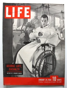 Life Magazine January 29, 1945 - George Lott, Casualty - Bild 1 von 3
