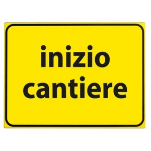 Cartello inizio cantiere 60x40cm - Foto 1 di 1