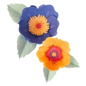 Paper Flower Kit Makes 6 Large Paper Flowers, Backdrop Making Kit, Party Deco - Imagen 1 de 9