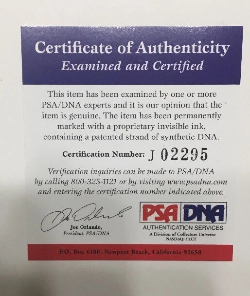 HOF Bob Lemon Signed Lee MacPhail OAL American League Baseball PSA/DNA Certified - Image 1 of 4