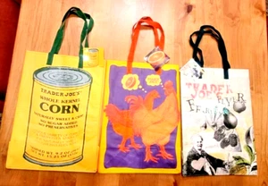 NWT TRADER JOE'S RARE 3 Bag RETIRED Set. Orange Chicken, Fearless Flyer & Corn! - Picture 1 of 16