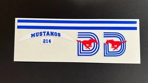 SMU Mustangs Mini Football Helmet Decal Set - Picture 1 of 1