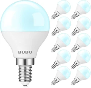 10pack Light Bulbs 60 Watt Equivalent,5.5w E12 LED Bulb Daylight 5000K,120v... - Picture 1 of 9