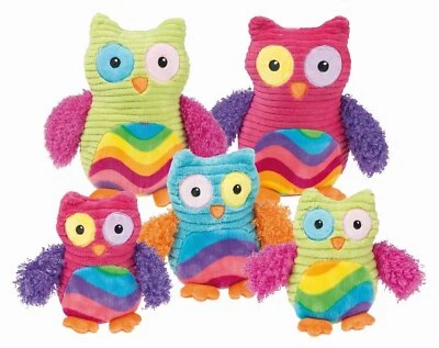 IDENA SPIELCLUB Plüschtier Eule im 5'er Set, Kuscheltier, Tröster, Owl, Hibou