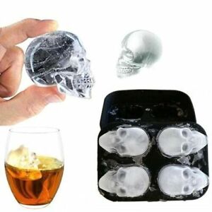 Party Ice Mold Silicone 4 Skull Ice Tray Model Creative bartending mold