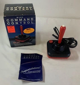 1982 Wico COMMAND CONTROL VIDEO GAME JOYSTICK w/worn box - Picture 1 of 5