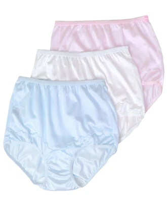 Dixie Belle Underwear Women's Full Brief Coverage Granny Panty Blue White Pink - Image 1 of 4