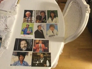 Autogrammkarten Konvolut verstorbene Original Unterschriften,(10 Stück) - Bild 1 von 1