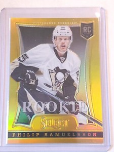 2013-14 Select Hockey Philip Samuelsson Rookie RC *GOLD PRIZM*  #'d /10 