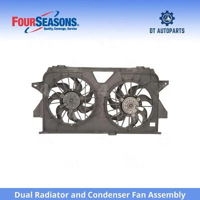 Conjunto de ventilador condensador radiador doble para Dodge Grand Caravan 2005-2007 4 Seaso Foto 1 de 4