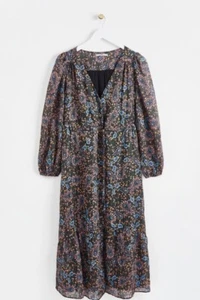 Oliver Bonas Blue/Multi Dress Size 10 - Picture 1 of 9