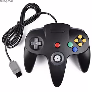 Wired Classic N64 Game Controller GamePad Joystick for Nintendo 64 N64 Black - Picture 1 of 13