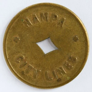 Nampa City Lines "Good For One Fare" Nampa, ID Idaho Bus Transit Token ID580A - Picture 1 of 2