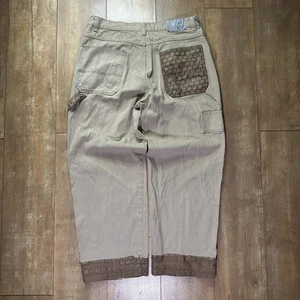 Vintage Godbody Y2K Baggy Carpenter Jeans Size 40 Skater Hip Hop Wide Leg - Picture 1 of 8
