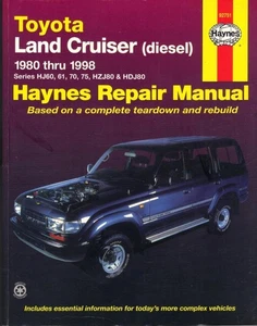 TOYOTA LAND CRUISER 60,70,80,SERIES 4.0,4.2 DIESEL,TURBO HAYNES MANUAL 1980-1998 - Picture 1 of 1