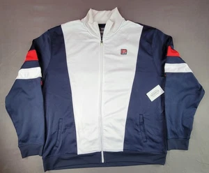 Chaqueta con cremallera completa Parish Nation 5XL roja/blanca/azul para hombre - Imagen 1 de 11