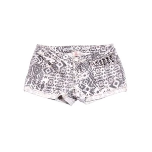 Mossimo Shorts Womens 3 (28 waist) Hot Pants White Boho Print Studded - Picture 1 of 5