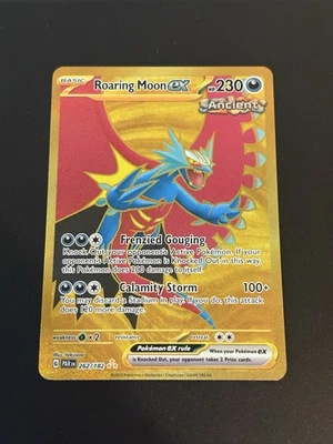 Pokemon TCG Paradox Rift 262/182 Roaring Moon EX Gold - NM - Image 1 of 2