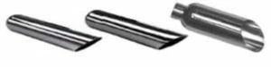 Jones Exhaust JAC422-3 Chrome Exhaust Tip Angle Cut 4 - Picture 1 of 1